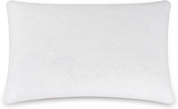 Pillow Queen Size 1 Pack,Shredded Memory Foam Bed Pillow for Sleeping woth Removable Pillow Cover, Medium Firm Breathable and Soft Standard/Queen Pillow (28"x18")
