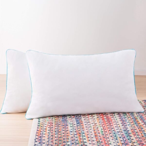 Two Pack Shredded Gel Memory Foam Pillow – Cooling Bed Pillow – Side, Stomach, and Back Sleepers – Pack of 2 – Standard